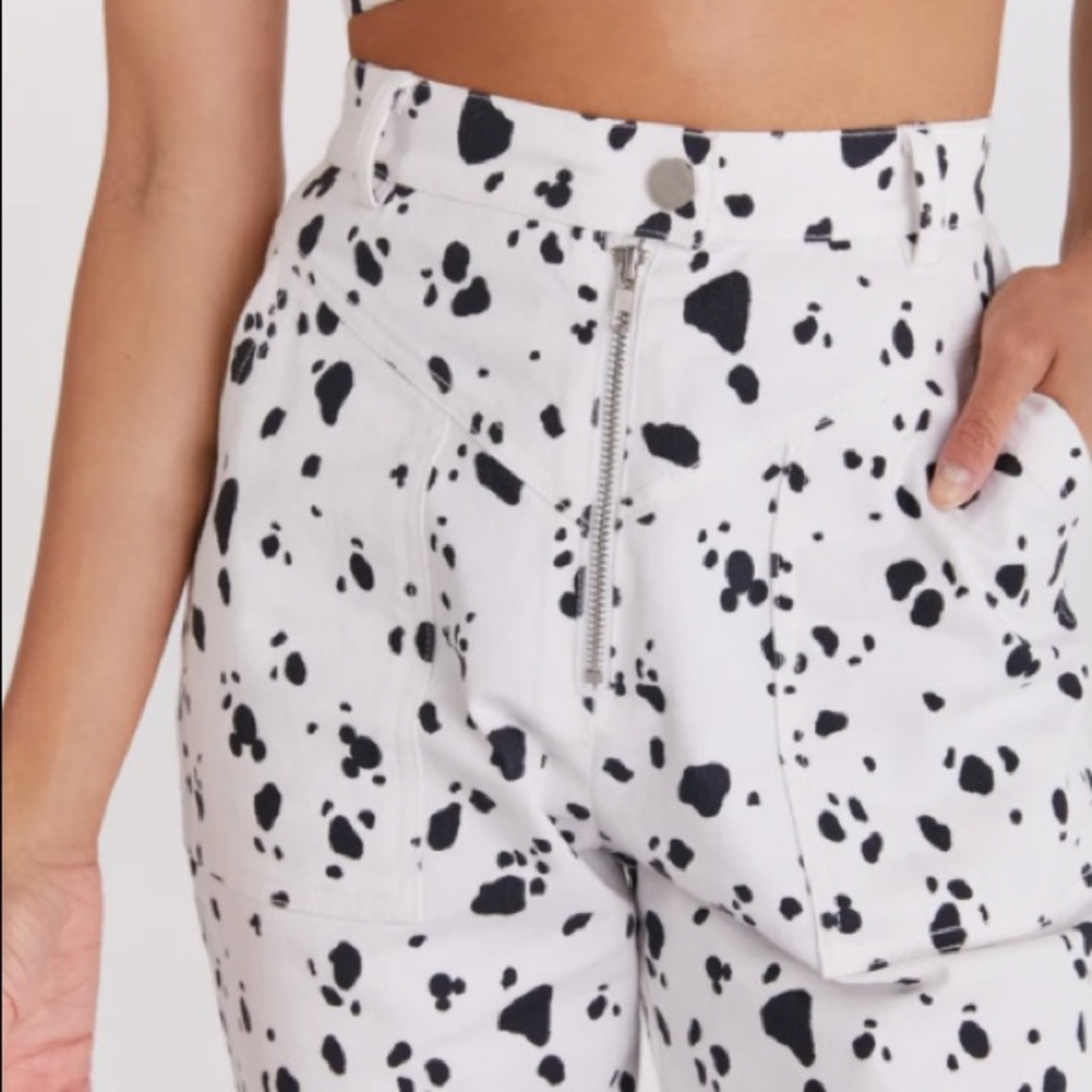 Disney x Eggie Oh Girl Dalmation High Waisted Pants - Medium